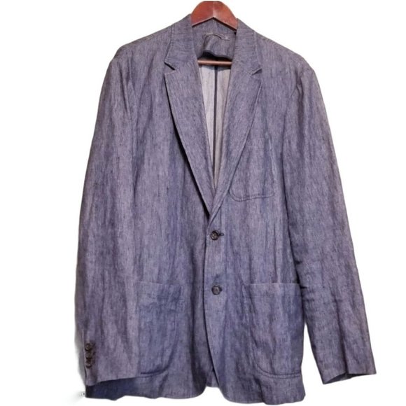 Vince Chambray Suit Blazer - Picture 1 of 8
